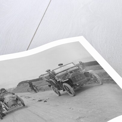 Right: Darracq Vehicle Reg. No.  CT529. . Left: Unidentified motorcycle by Bill Brunell