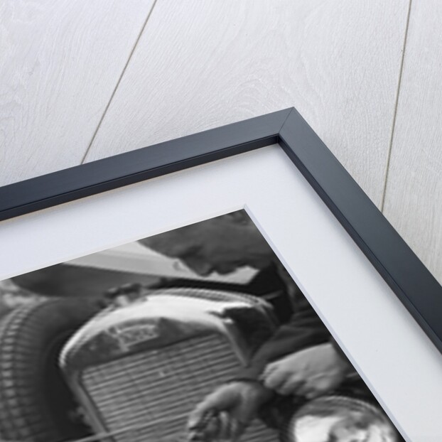 Kitty Brunell working on her Singer Junior, Monte Carlo Rally, 1928 by Bill Brunell