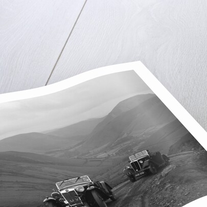 MG PA and Morris 8 tourer competing in the MG Car Club Abingdon Trial/Rally, 1939 by Bill Brunell