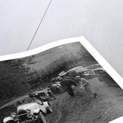 HRG of MH Lawson amd MG TA of Maurice Toulmin at the MG Car Club Abingdon Trial/Rally, 1939 by Bill Brunell