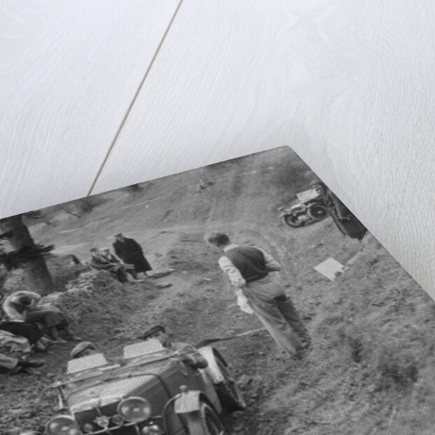 MG J2 of Kenneth Evans competing in the MG Car Club Abingdon Trial/Rally, 1939 by Bill Brunell