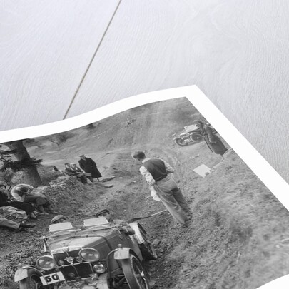 MG J2 of Kenneth Evans competing in the MG Car Club Abingdon Trial/Rally, 1939 by Bill Brunell