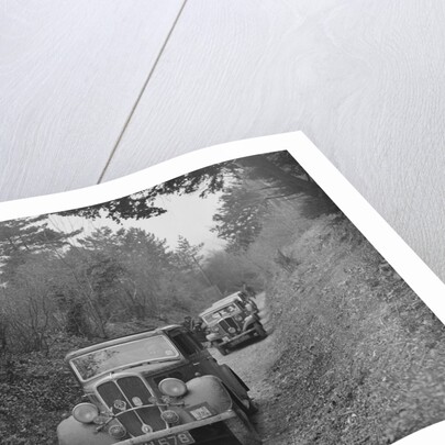 Two Standards competing in a Standard Car Club trial, late 1930s by Bill Brunell