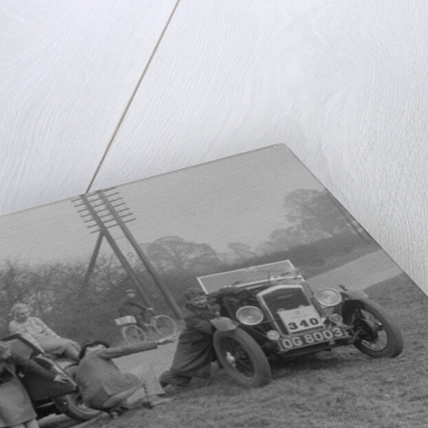 AC 4-seater tourer of Kitty Brunell and a Wolseley Hornet at the RAC Rally, 1933 by Bill Brunell
