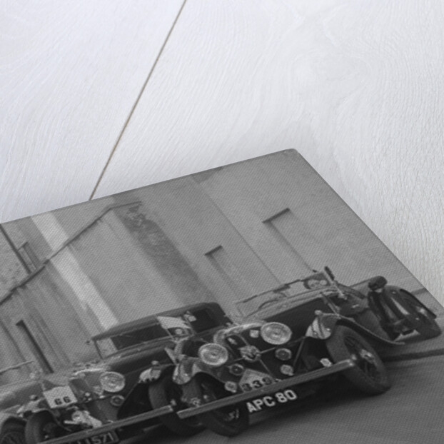 ACs of WAE and CF Hurlock at the RAC Rally, 1933 by Bill Brunell