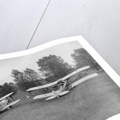 Blackburn Bluebird Mk 4 and De Havilland DH60 Moth at the Oxford Speed Trials, c1930 by Bill Brunell