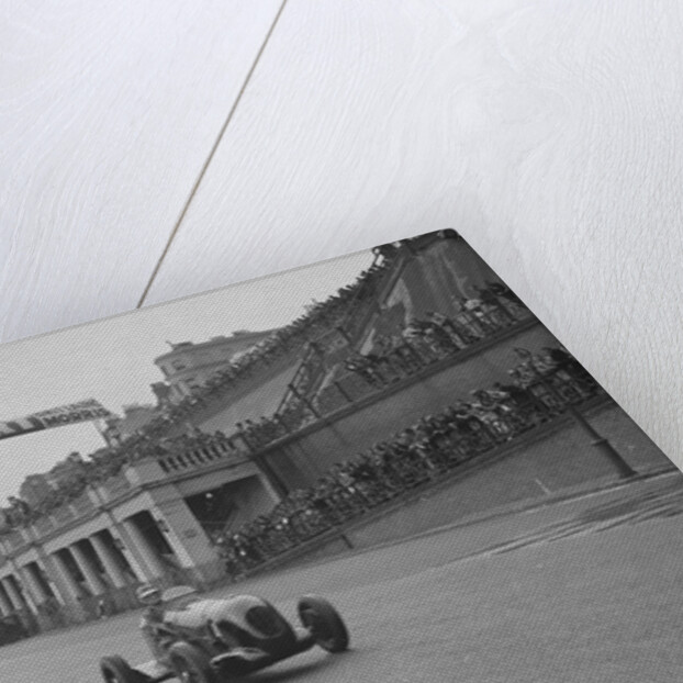 MG leaving the starting line in the Brighton Speed Trials, 1938 by Bill Brunell