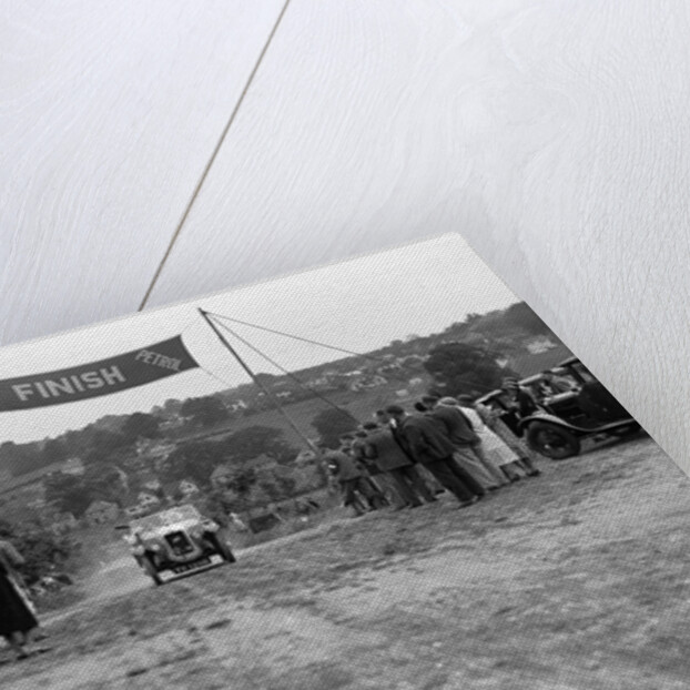 Austin Swallow of Mrs A Stanley at the finish of the Middlesex County AC Hill Climb, c1930 by Bill Brunell