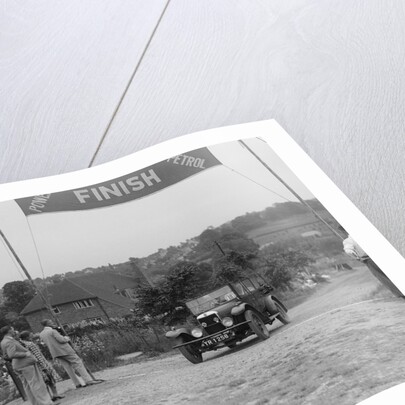 Star of AC Desch at the finish of the Middlesex County AC Hill Climb, c1930 by Bill Brunell