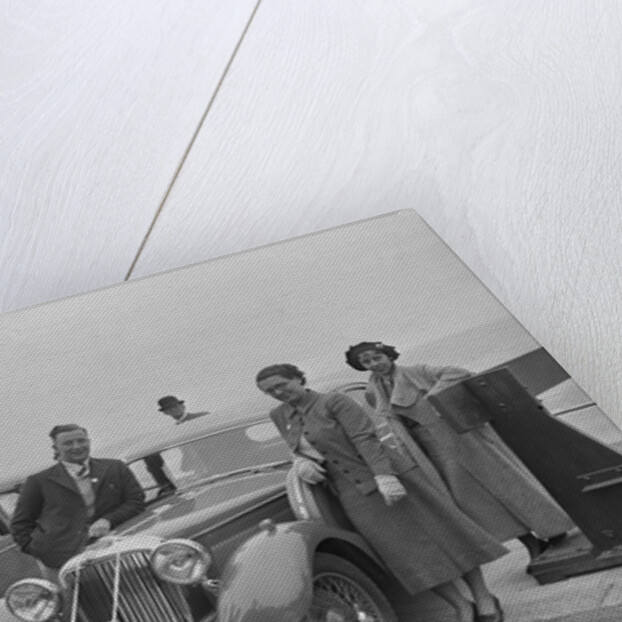 Jaguar SS of RE Sandland at the Blackpool Rally, 1936 by Bill Brunell