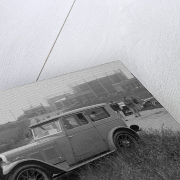 Wolseley Hornet saloon of DEM Douglas-Morris at the B&HMC Brighton Motor Rally, 1930 by Bill Brunell