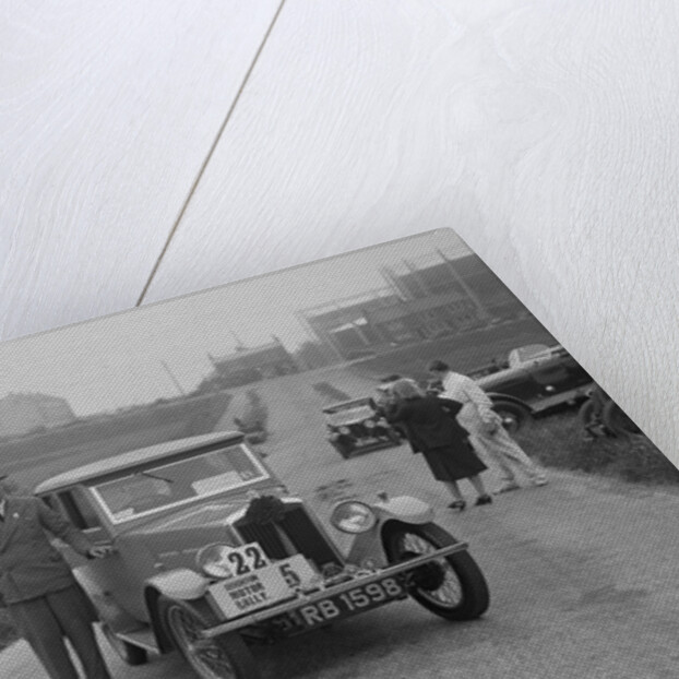 Wolseley Hornet saloon of DEM Douglas-Morris at the B&HMC Brighton Motor Rally, 1930 by Bill Brunell