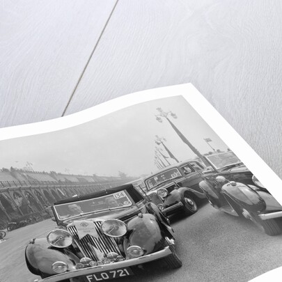 Jaguar SS of TH Bridgewater at the RAC Rally, Brighton, Sussex, 1939 by Bill Brunell