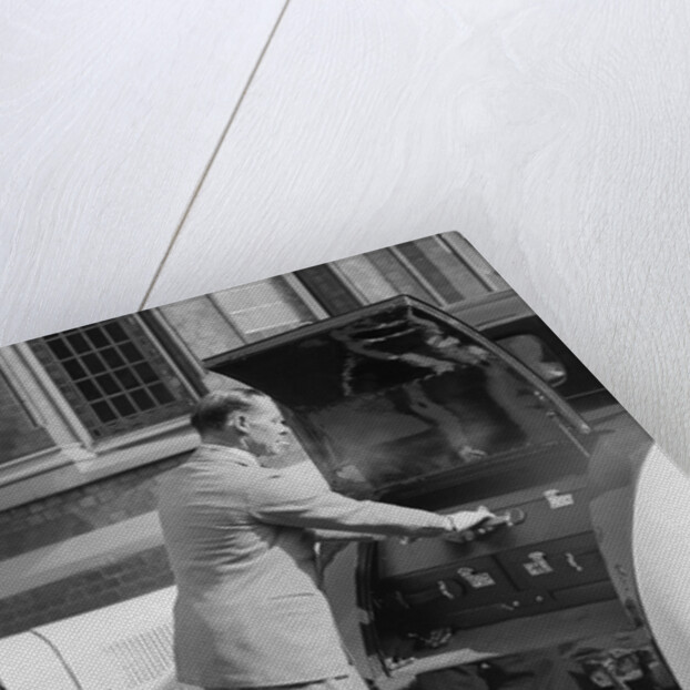 W Arnold with his Bentley at the Southport Rally, 1928 by Bill Brunell