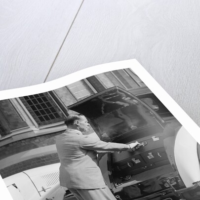 W Arnold with his Bentley at the Southport Rally, 1928 by Bill Brunell