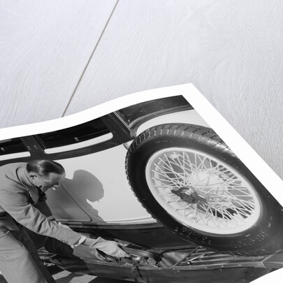 W Arnold with his Bentley at the Southport Rally, 1928 by Bill Brunell