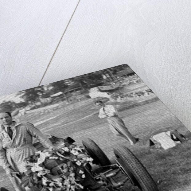 Raymond Mays with his ERA at Brooklands, Surrey, 1936 by Bill Brunell