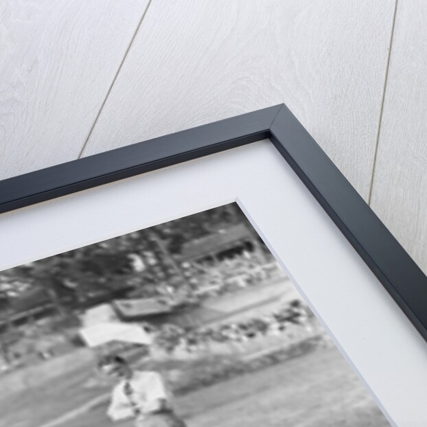 Raymond Mays with his ERA at Brooklands, Surrey, 1936 by Bill Brunell