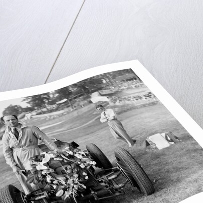 Raymond Mays with his ERA at Brooklands, Surrey, 1936 by Bill Brunell