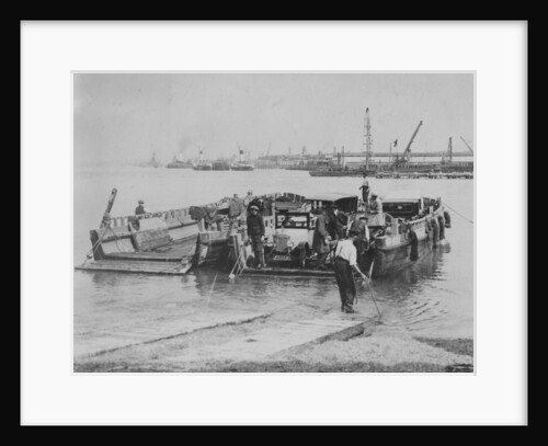 A Calthorpe Minor car on the ferry at Southampton, July 1920 by Unknown