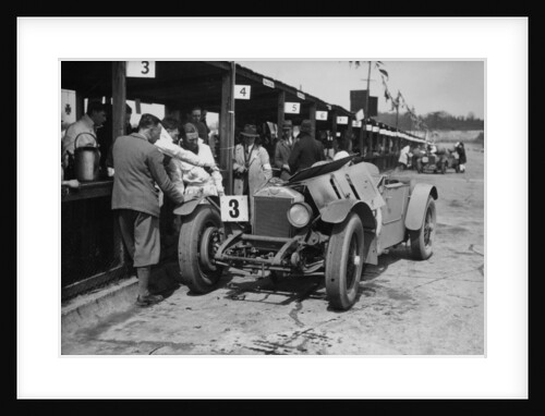 Dudley Froy with the 4.5 litre Invicta S type, at Brooklands, Surrey, 1931 by Unknown