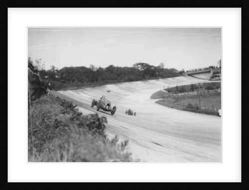 Henry Birkin in a Bentley, Brooklands, Surrey, (c1932?) by Unknown