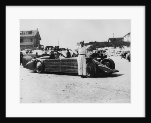 Henry Segrave with the Golden Arrow, Daytona Beach, Florida, USA, 1929 by Unknown