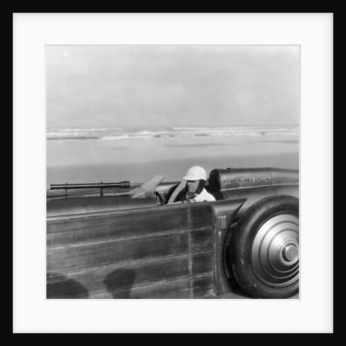 Henry Segrave driving the Golden Arrow, Daytona Beach, Florida, USA, 1929 by Unknown