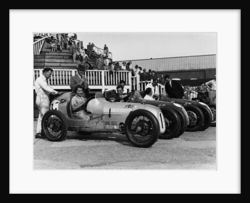 The Austin 7 team at Brooklands by Anonymous