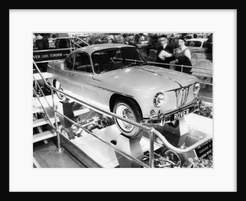 1956 Rover 105R T3 gas turbine car at the Earl's Court Motor Show by Anonymous