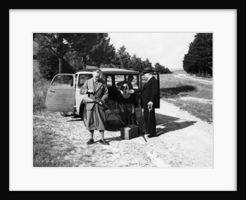 Men on a shoot with a 1939 Bedford HC 5/6cwt, c1939 by Unknown