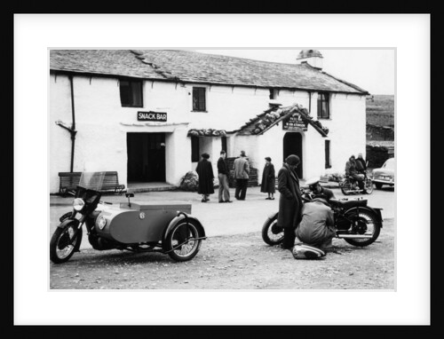 1954 RAC Norton motor bike and side-car, (c1954?) by Unknown