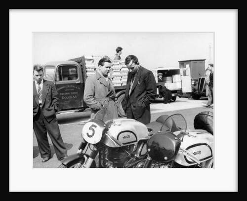 John Surtees with Norton motorcycles, 1954 by Unknown