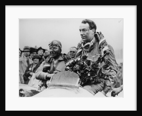 Whitney Straight and the Hon Brian Lewis, Brooklands, 1934 by Unknown