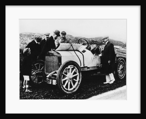 King Albert I of Belgium inspecting a car, c1909-c1913 by Unknown