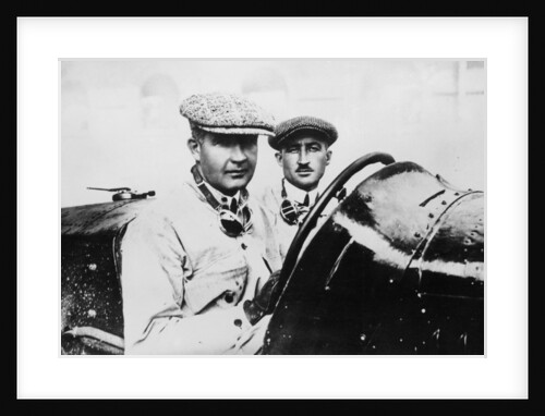 Felice Nazzaro in a 2000 cc Fiat 804, 1922 by Unknown