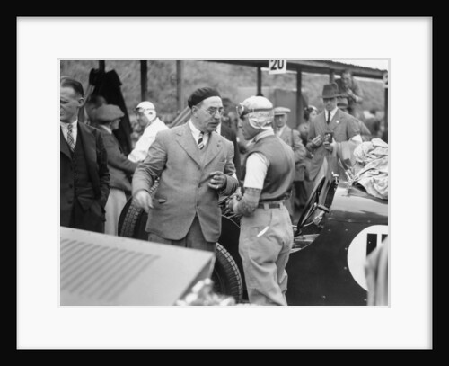 Tazio Nuvolari at the Ulster TT race, 1933 by Unknown