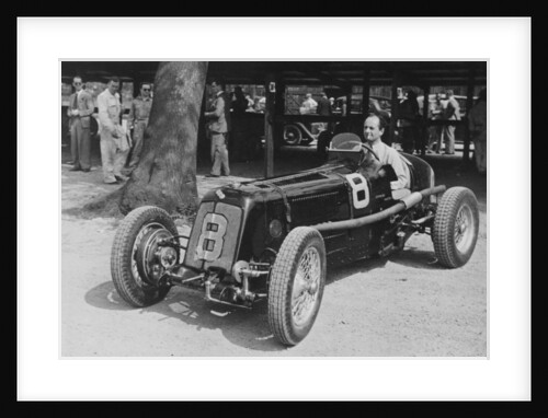 Raymond Mays in his 1.5 litre ERA, Donington,1937 by Unknown