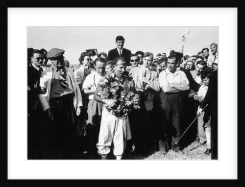 Stirling Moss, winner of the British Grand Prix, Aintree, 1955 by Unknown