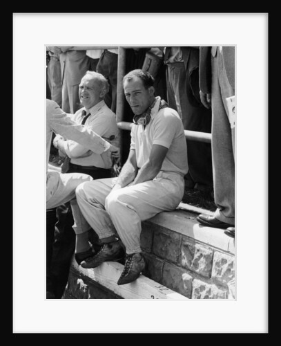 Stirling Moss at the British Grand Prix, Aintree, 1955 by Unknown