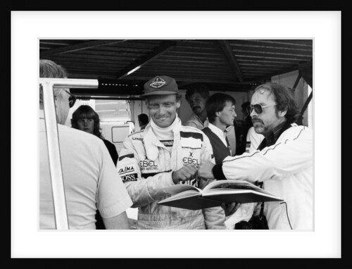 Niki Lauda, F1 driver for Marlboro McLaren, at the European Grand Prix, Brands Hatch, Kent, 1983 by Unknown