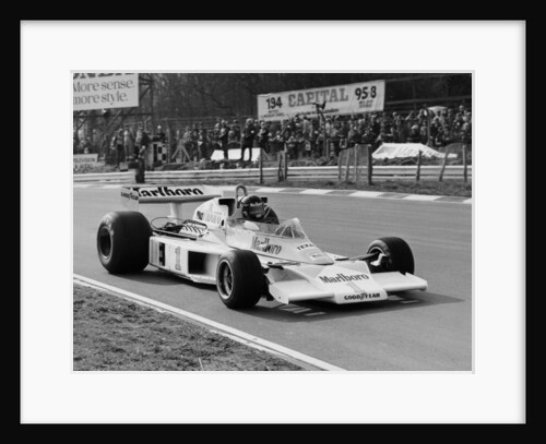 James Hunt in McLaren-Ford M23, Brands Hatch, Kent, 1977 by Unknown