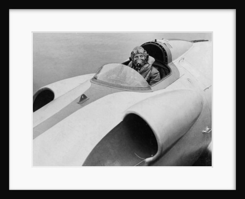 The last picture of John Cobb seen at the helm of 'Crusader', Scotland, September 1952 by Unknown