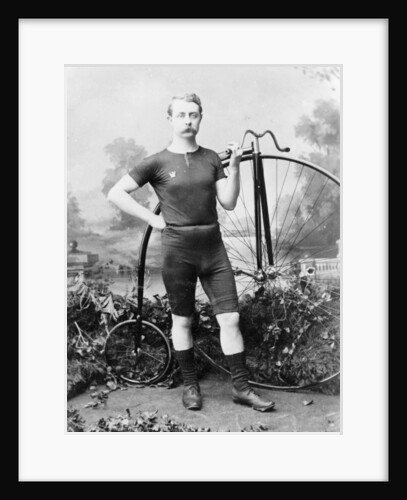 Ralph Clifton with a penny farthing, (c1895?) by Unknown