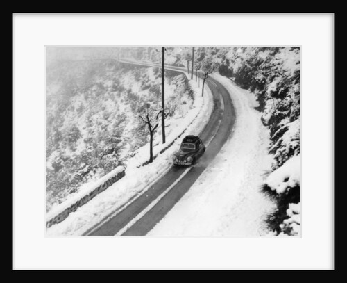 A Sunbeam 90 MKII during the Monte Carlo Rally, 1956 by Unknown