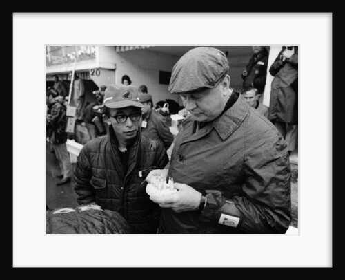 Honda technicians selecting the appropriate plugs by Unknown