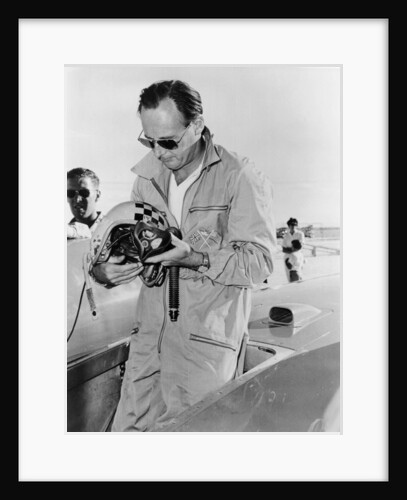 Donald Campbell at Bonneville Salt Flats, Utah, 1960 by Unknown