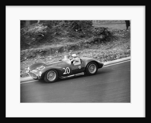 Roy Salvadori driving a 1953 Maserati at Brands Hatch, Kent, 1954 by Unknown