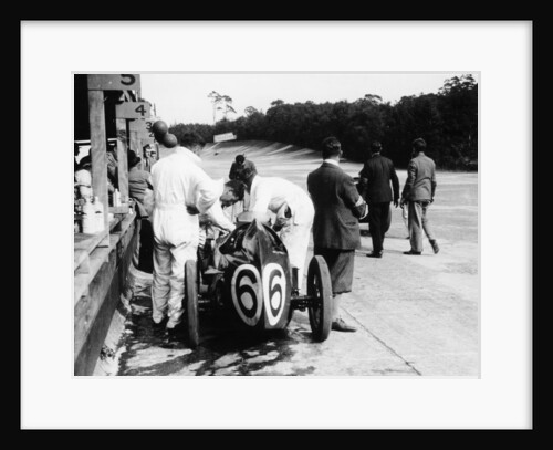 Austin by the pit wall, 500 Mile Race, Brooklands, Surrey, (1931?) by Unknown