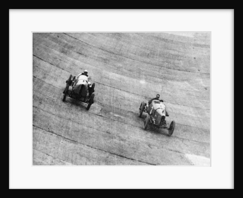 Itala and Sunbeam racing, Brooklands, Surrey, c1912-c1913 by Unknown